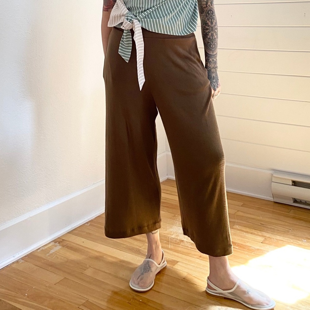 SOLD-Banana republic wide leg knit pants - Picture 1 of 5